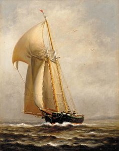 An American Schooner — Herman Herzog
