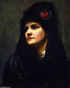A Spanish Beauty — Thomas William Roberts