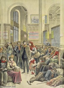 Italian Emigrants At Gare Saint-lazare — Henri Meyer