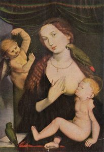 Madonna With The Parrots — Hans Baldung