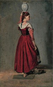 Italian Woman — Jean-baptiste-camille Corot, Barbizon School
