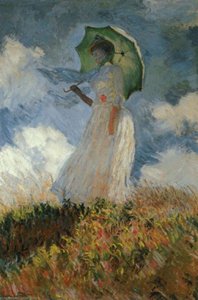 Femme À L'ombrelle Tournée Vers La Gauche — Claude Monet