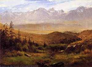 In The Foothills Of The Mountais — Albert Bierstadt