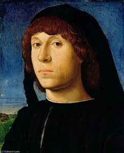 Portrait Of A Young Man — Antonello Di Giovanni Di Antonio (antonello Da Messina), Early Renaissance