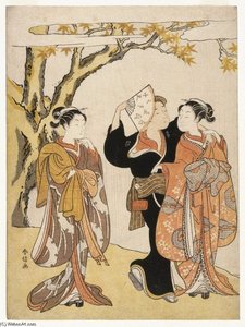 The Waterfall — Suzuki Harunobu