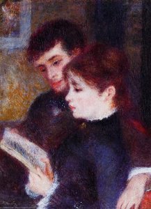 Reading Couple (edmond Renoir And Marguerite Legrand) — Pierre-auguste Renoir, Impressionism