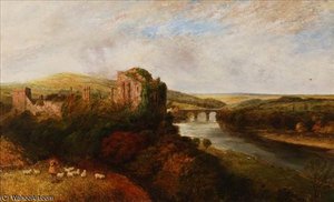 River Scene, Richmond, Yorkshire — Edmund John Niemann