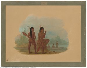 Two Young Hyda Men — George Catlin