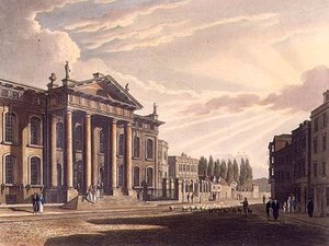 Exterior Of The Clarendon Printing House — Frederick Mackenzie