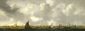Shipping on the IJ by Amsterdam