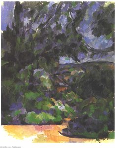 Blue Landscape — Paul Cézanne, Post-impressionism