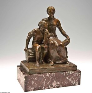 Nancy Hanks And Boy Abraham Lincoln ( 3) — Paul Manship