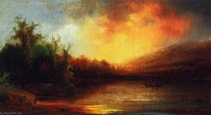 Lake Scene — Hermann Fuechsel, Impressionism