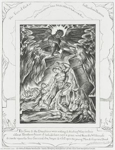 Satan Bringing Destruction On The Sons And Daughters Of Job — Sir William Blake Richmond, Romanticism