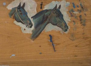 Studies Of A Horse's Head - — Sir Alfred James Munnings