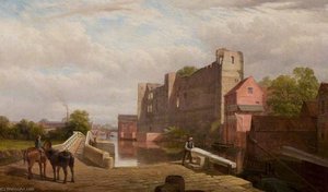View Of The River Trent And The Old Pack Horse — William Harold Cubley