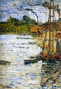 The Mill Pond — Frederick Childe Hassam