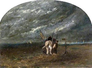 Fisherman Riding On The Sands — David Cox The Elder
