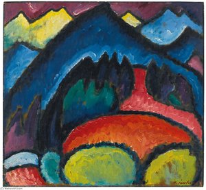 Oberstdorf (gebirge) (oberstdorf Mountains) — Alexej Von Jawlensky, Expressionism