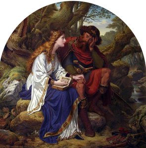 Queen Margaret And King Malcom Canmore — Sir Joseph Noel Paton