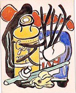 Composition In Yellow Bottle — Fernand Léger, Purist Cubism