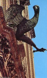 The Eagle; Symbol Of St John — Lorenzo Maitani, Gothic Sculpture