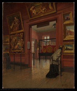 Interior View Of The Metropolitan Museum Of Art When In Fourteenth Street — Frank Waller (painter), Impressionistic Landscape