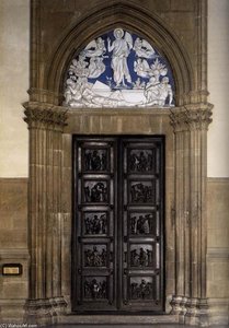 North Sacristy Doors With The Resurrection — Luca Della Robbia