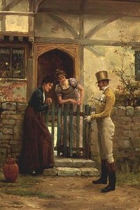 The Visitor — George Goodwin Kilburne