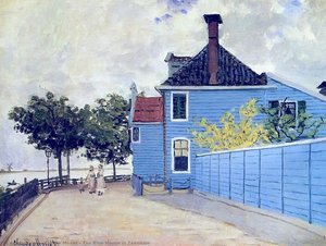 The Blue House In Zaandam — Claude Monet
