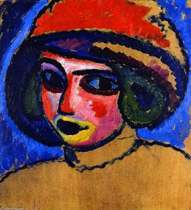 Head Of A Girl — Alexej Von Jawlensky, Expressionism