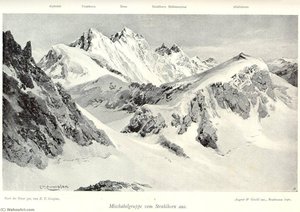 Deutsch Mischabelgruppe Vom Strahlhorn Aus — Edward Theodore Compton