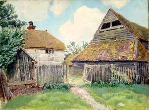 Exterior View Of Cottage At Ockley, Surrey — Ernest C Christie