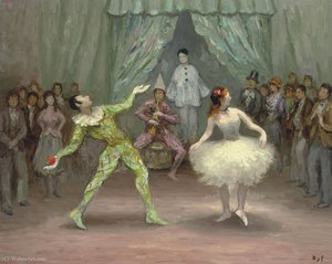 Arlequin And Colombine, (1978) — Marcel Dyf