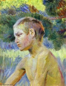 Boy Seated — Victor Borisov Mtov