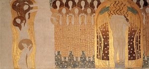 Beethoven Frieze(detail)01 — Gustav Klimt, Symbolism