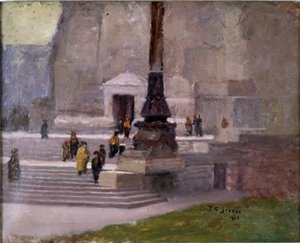 The Steps Of The Monument, Indianapolis — Theodore Clement Steele