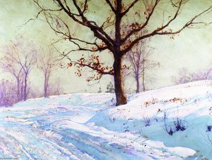 Lingering Leaves — Walter Launt Palmer