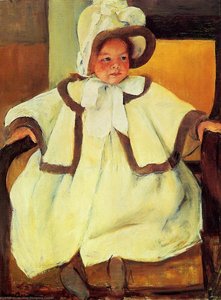 Ellen Mary Cassatt In A White Coat — Mary Stevenson Cassatt, Impressionism