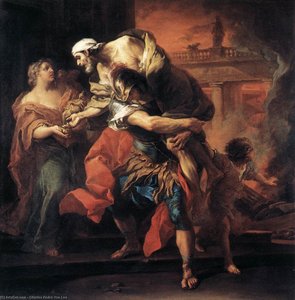 Aeneas Carrying Anchises — Charles-andré Van Loo, Rococo