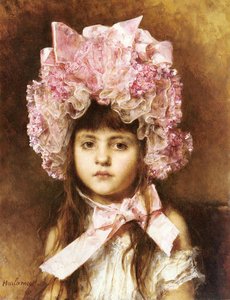 The Pink Bonnet — Alexei Alexeievich Harlamoff