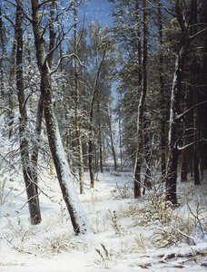 Winter In A Forest (rime) — Ivan Ivanovich Shishkin, Realism