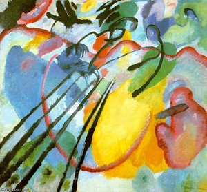 Improvisation 26 (oars), Oil On Canvas, Lenb — Wassily Wassilyevich Kandinsky, Expressionism