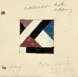 Studie Voor Contra Compositie Xxi — Theo Van Doesburg, De Stijl