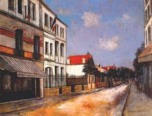 Rue A Asnieres — Maurice Utrillo, Post-impressionism