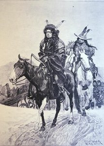 Sioux Leaving The Pine Ridge Reservation — Richard Caton Woodville