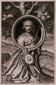 William II 'Rufus' (c.1056-1100) King of England from 1087, engraved by the artist (engraving)