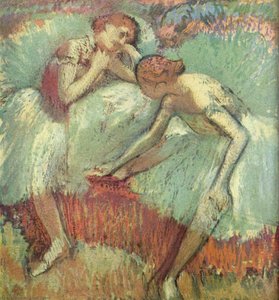 Two Dancers At Rest (dancers In Blue) — Edgar Degas
