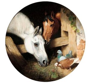 Horses Feeding — John Frederick Herring Senior