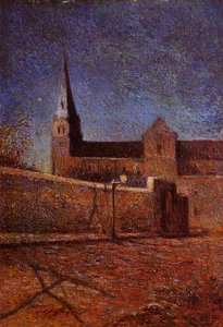 Vaugirard Church By Night — Eugène Henri Paul Gauguin